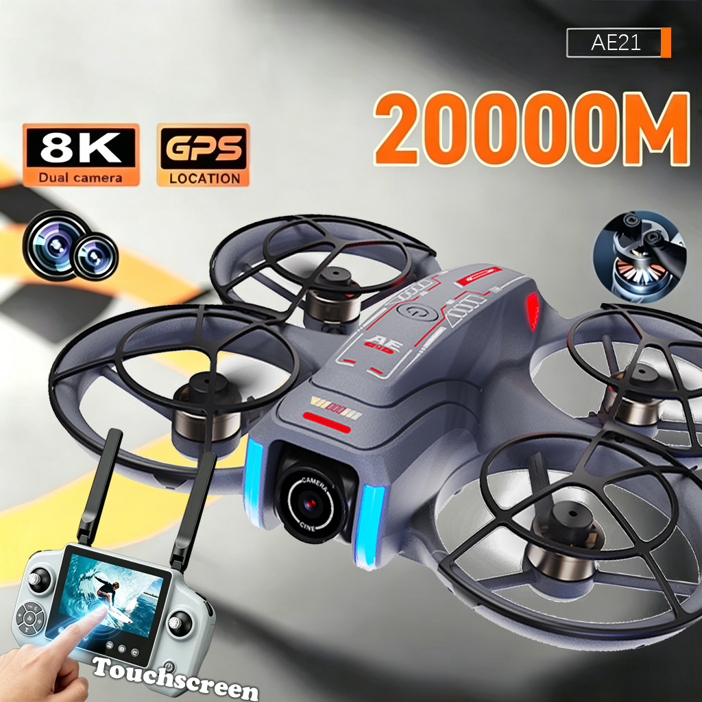 Rc Helicopter Electric - Upgrade AE21 Aerial Drone 8K HD