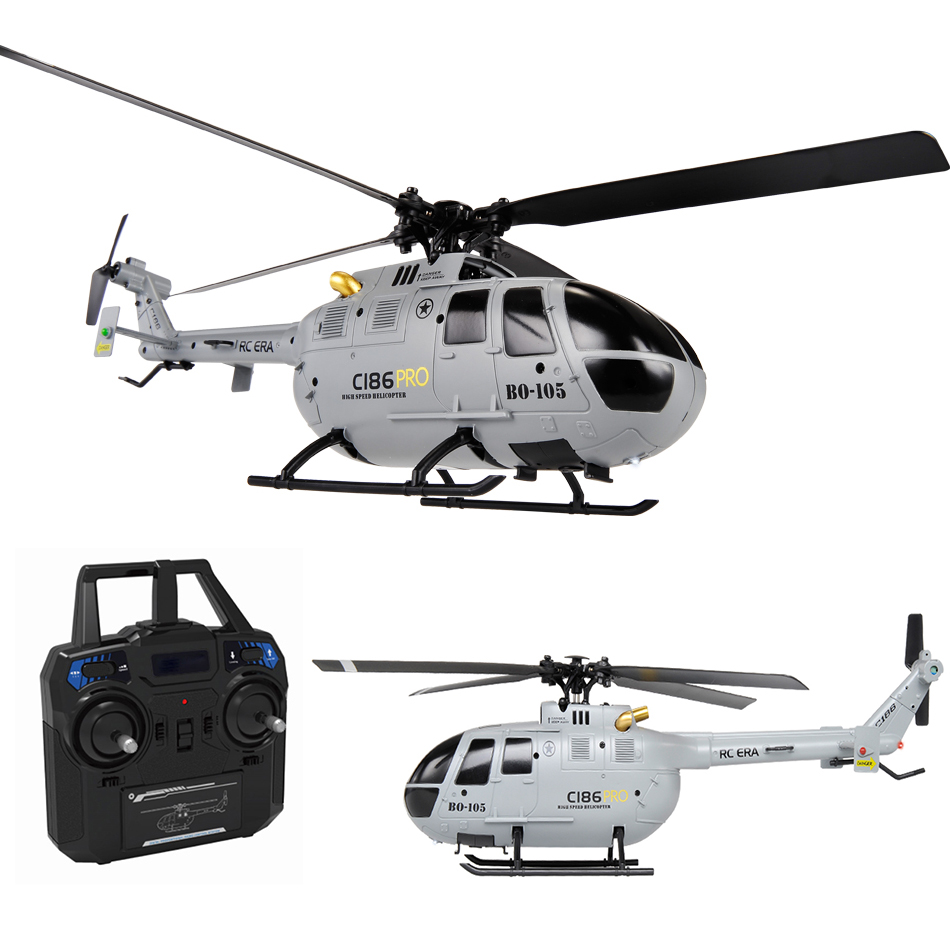 Rc Helicopter Single Rotor - C186 Pro B105 2.4G RTF RC