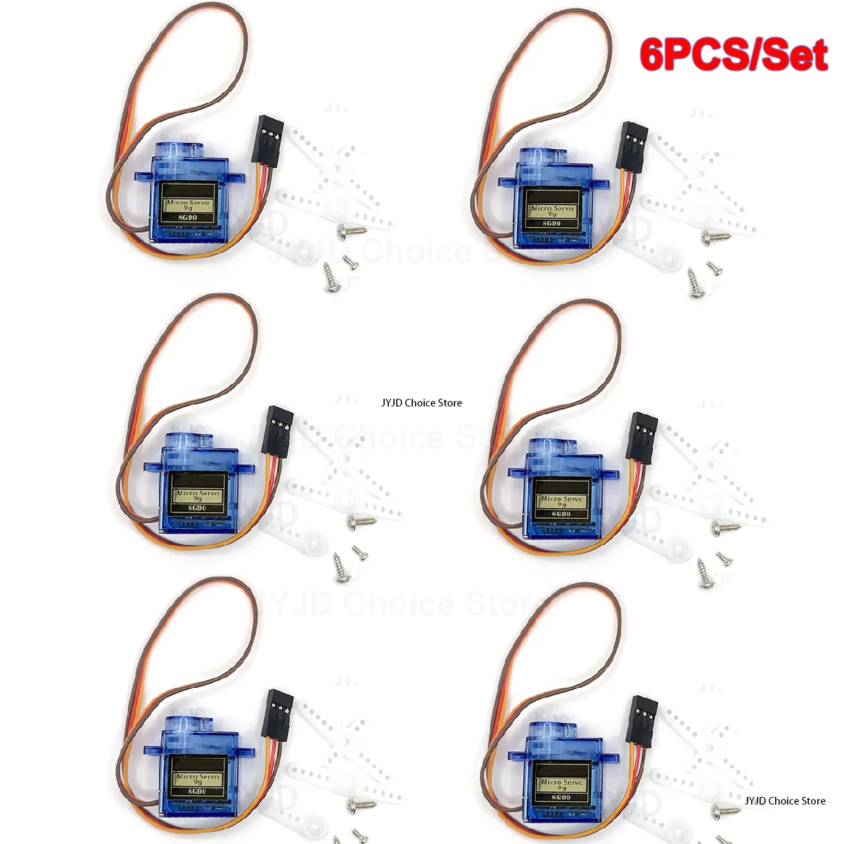Rc Helicopter Servo - 6pcs Sg90 9g Micro Servo Motor,