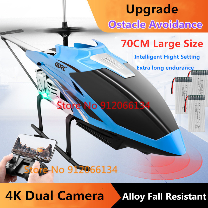 Rc Helicopter Large - 70CM 4K Dual Camera Obstacle Avoidance