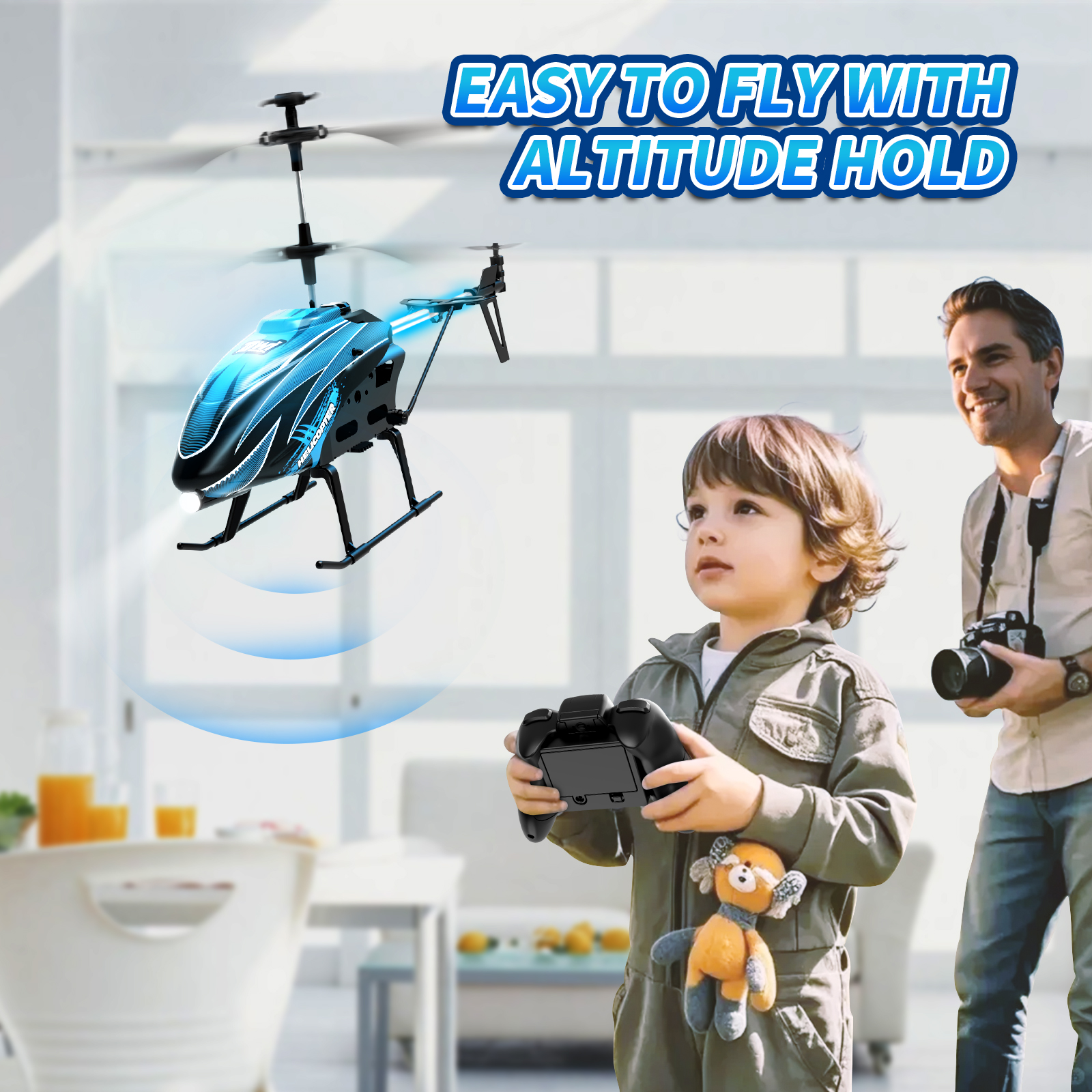 Rc Helicopter Large - DWI H10 Fixed Height 3.5 Channel