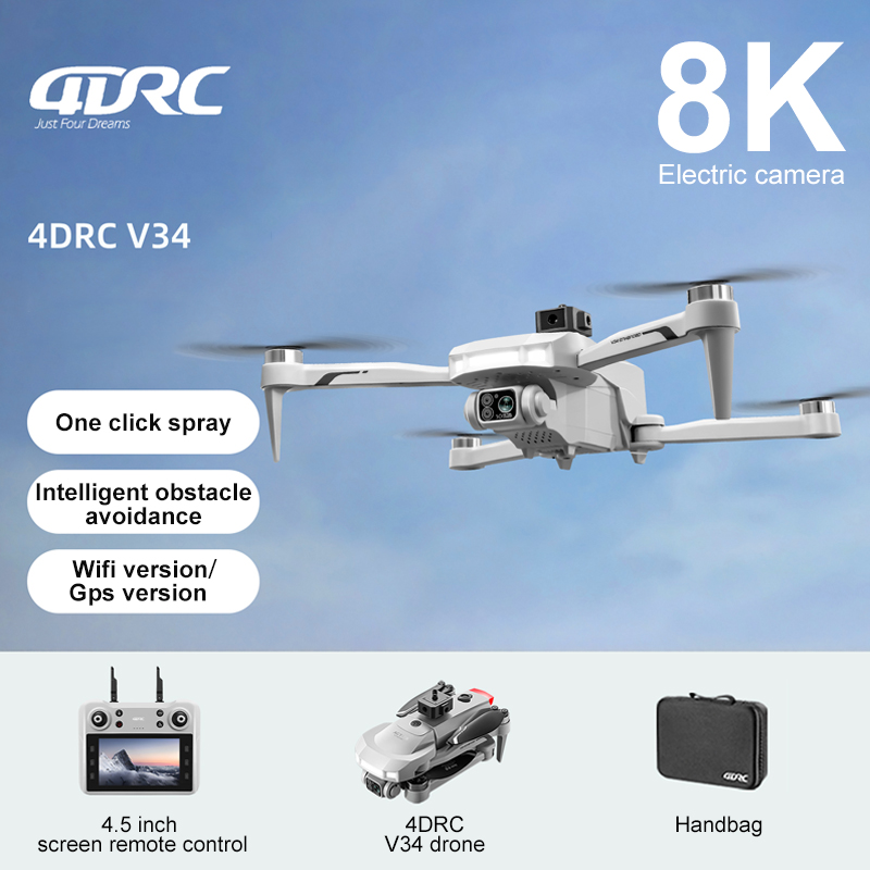 2025 New V34 Drone 8K Camera P - Rc Helicopter Case บทวิจารณ์และราคา