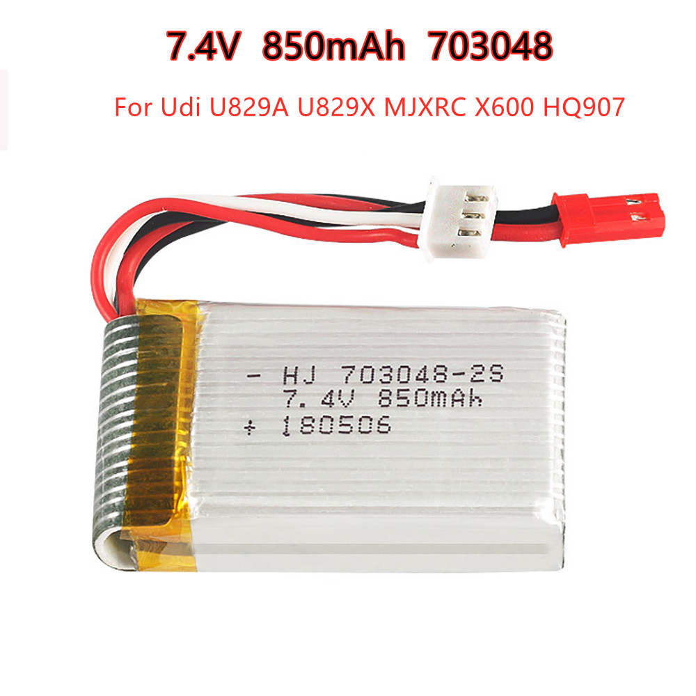 1-5pcs  2s 7.4V 850mAh 703048  - Rc Helicopter Battery บทวิจารณ์และราคา