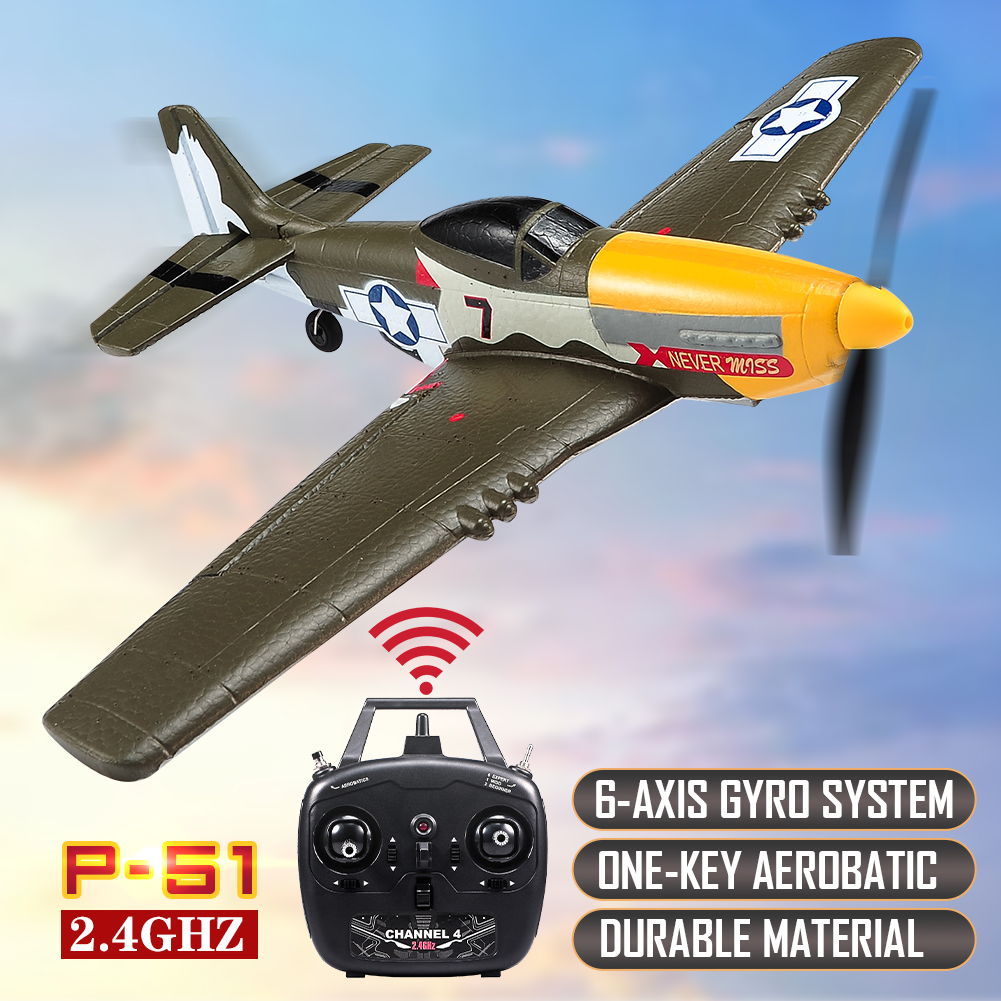 RC Plane P51 Mustang 2.4G Radi - Rc Helicopter Large บทวิจารณ์และราคา
