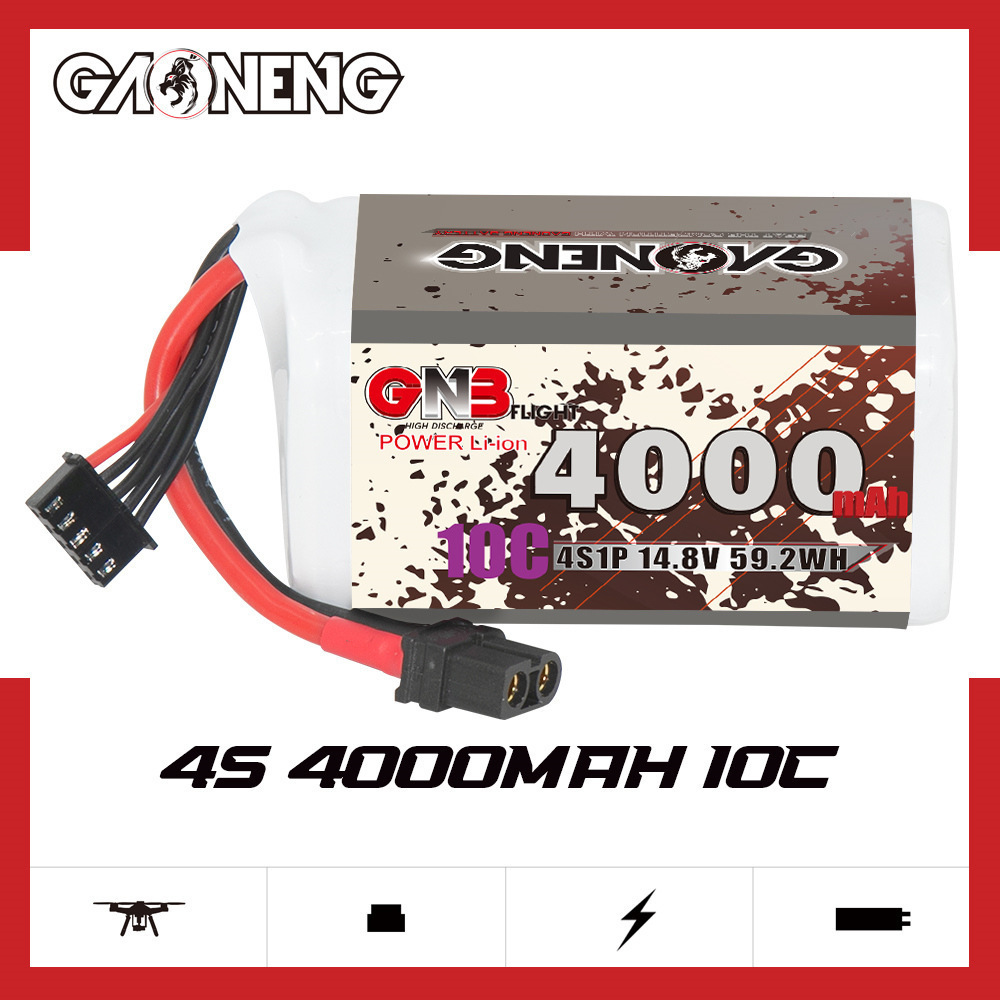 GNB 4000mAh 4S 14.8V 10C 20C W - Rc Helicopter Battery บทวิจารณ์และราคา