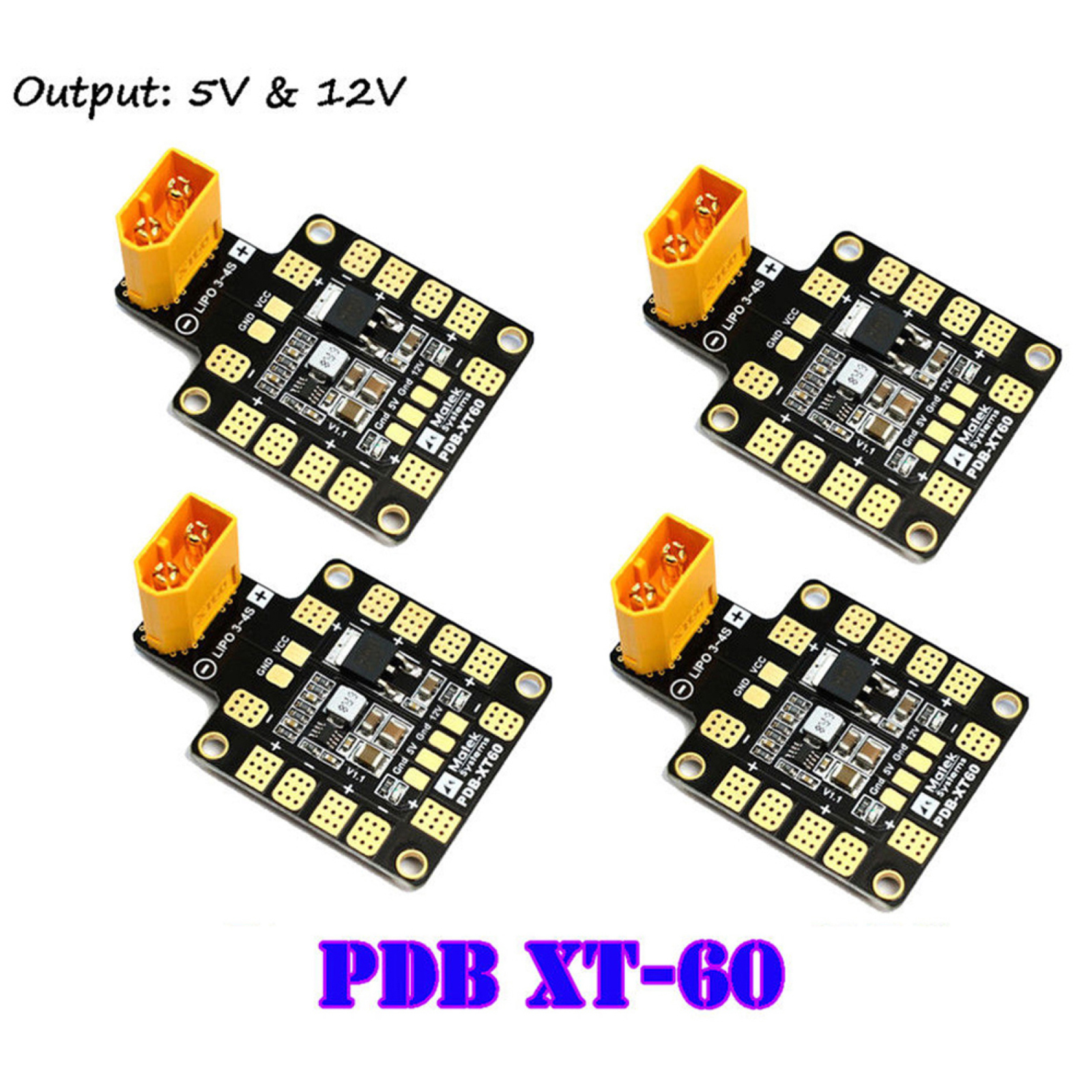 PDB XT60 with Dual BEC 5V&12V  - Rc Helicopter Parts บทวิจารณ์และราคา