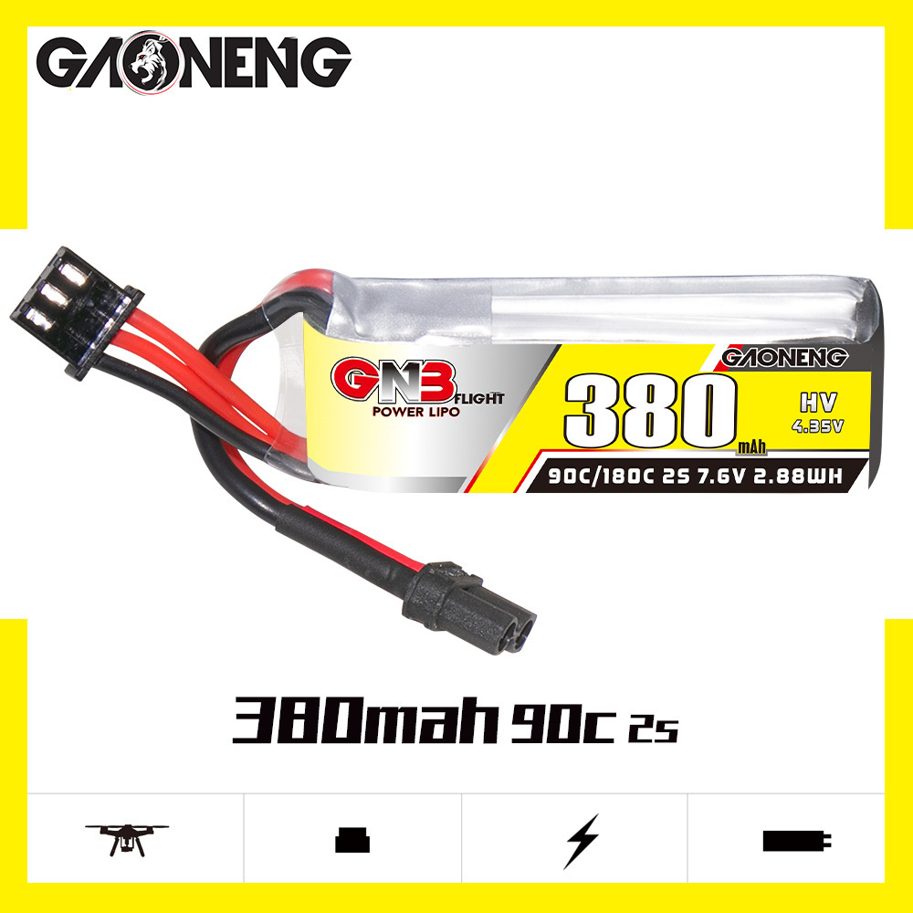 GNB 2S 7.6V 380mAh 90C/180C Li - Rc Helicopter Battery บทวิจารณ์และราคา