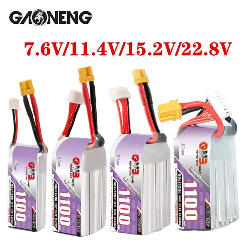 GNB 1100mAh 2S 3S 4S 6S 60C/12 - Rc Helicopter Battery บทวิจารณ์และราคา