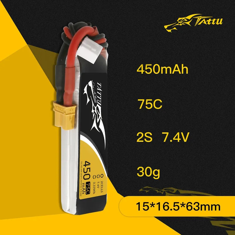 3Pcs NEW TATTU 450/500/550mAh  - Rc Helicopter Parts บทวิจารณ์และราคา