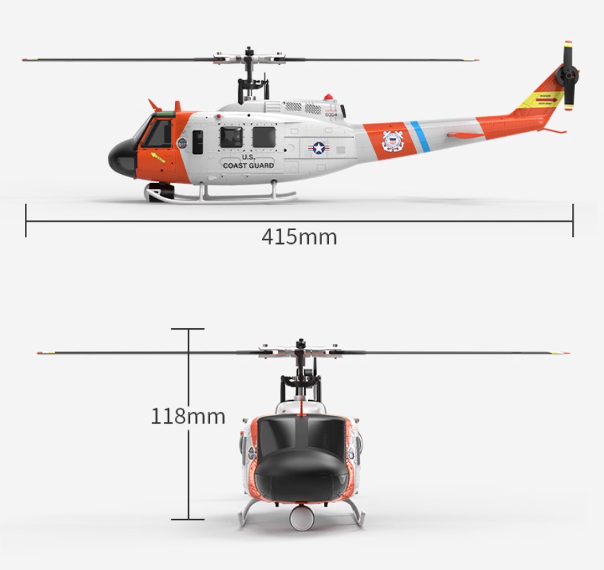 YUXIANG F07S Battery UH-1 RC H - Rc Helicopter Coaxial บทวิจารณ์และราคา