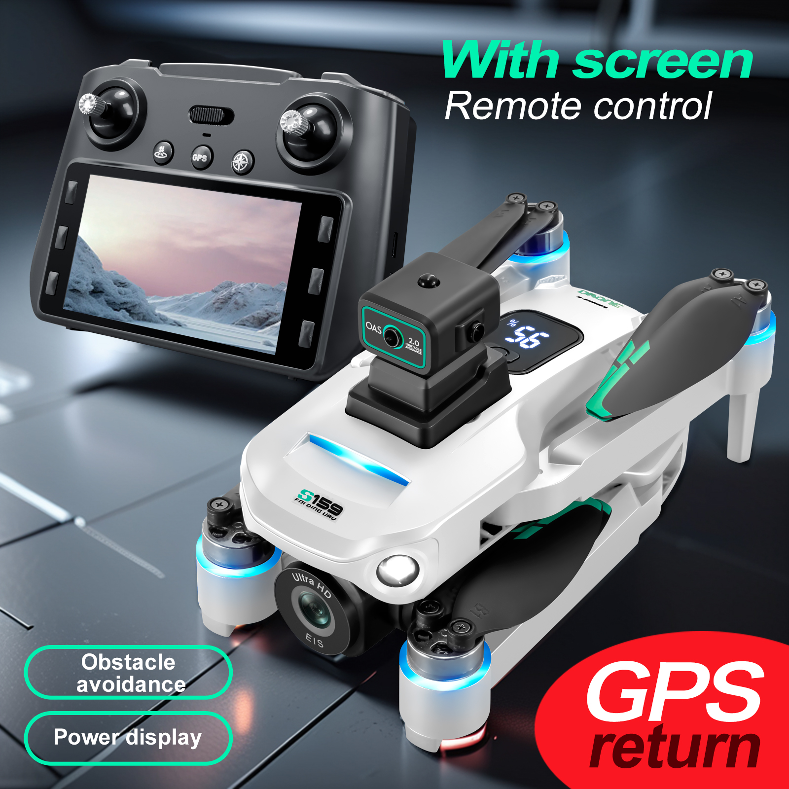 S159 GPS Drone 4K Profesional  - Rc Helicopter Charger บทวิจารณ์และราคา