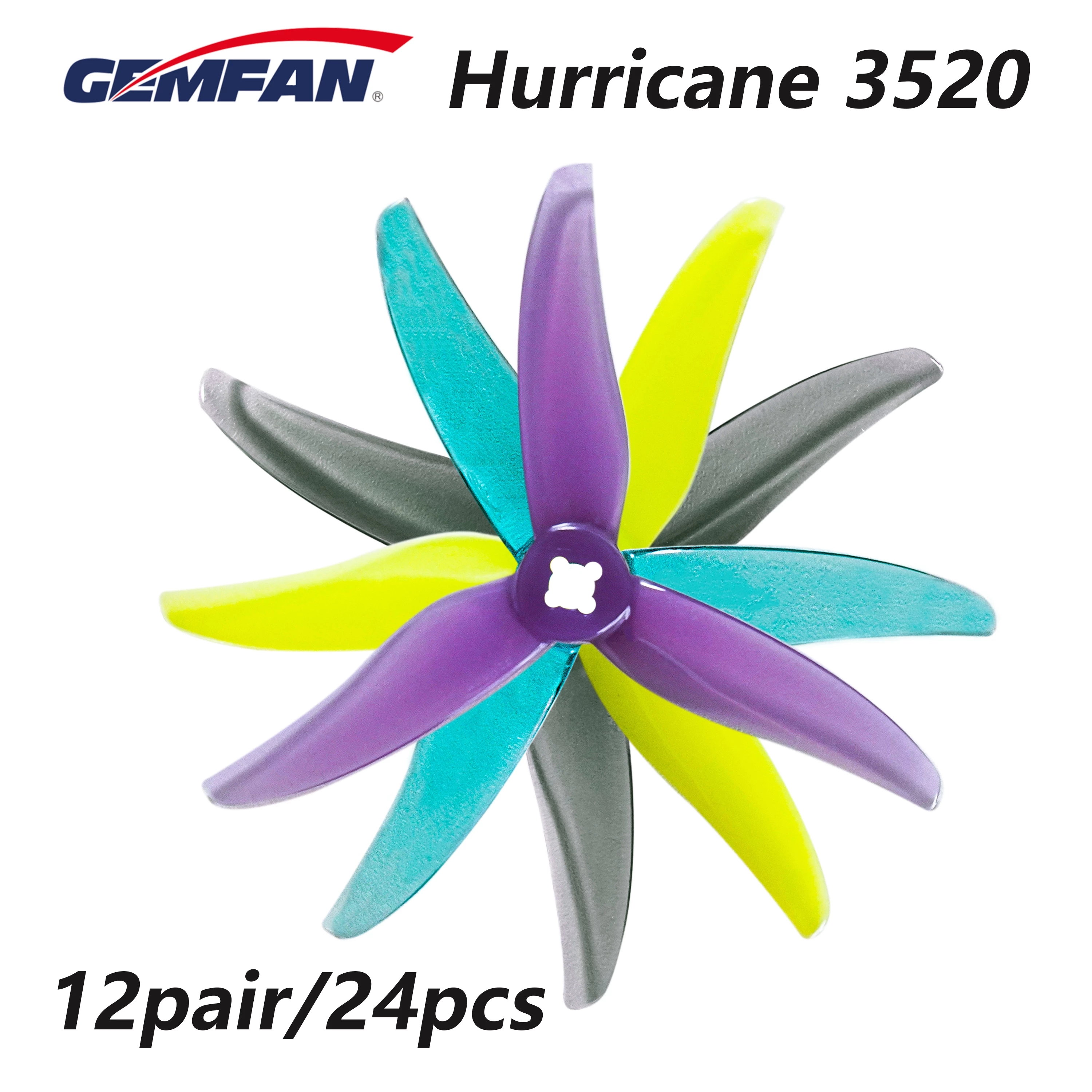 24pcs/12pairs Gemfan Hurricane - Rc Helicopter Blade บทวิจารณ์และราคา